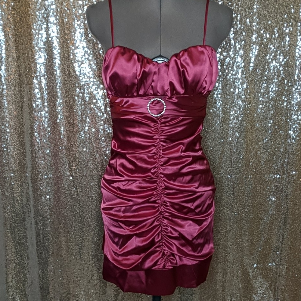 Purple cocktail dress